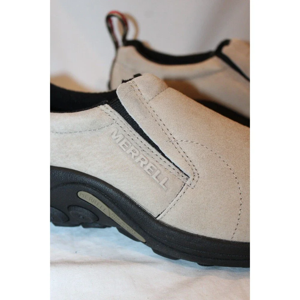 Merrell Jungle Moc Men's SZ 8 Taupe Beige Loafer Shoes Suede NWOB